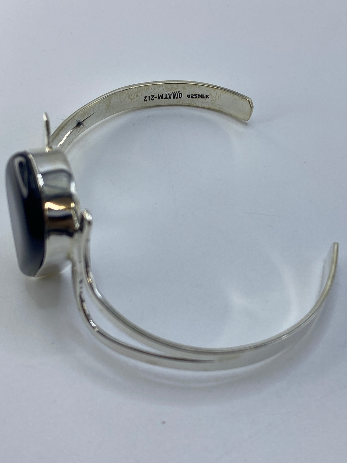 Brazalete Plata Ónix Negra — Taxco 925 — foto 5