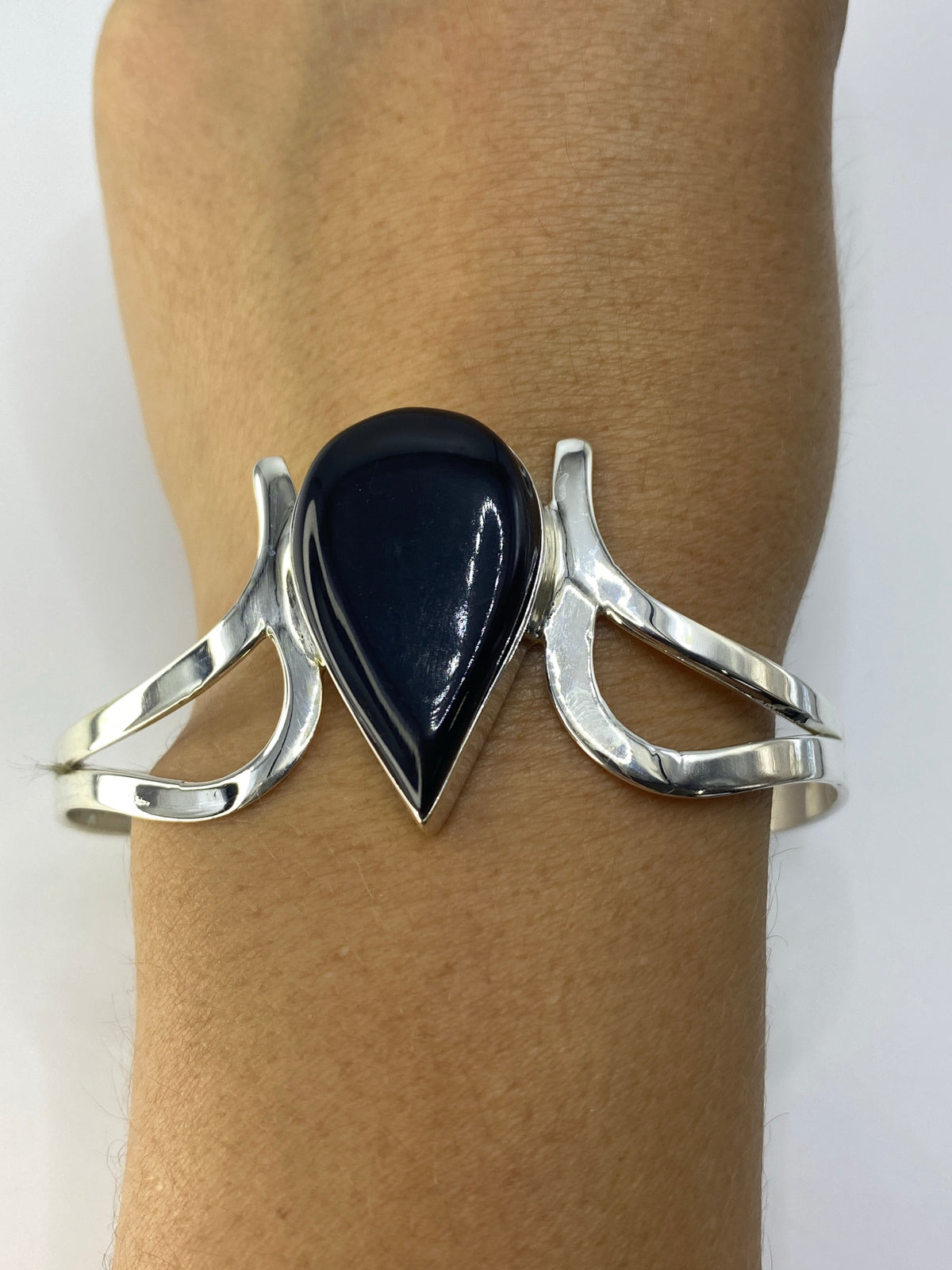 Brazalete Plata Ónix Negra — Taxco 925 — foto 6