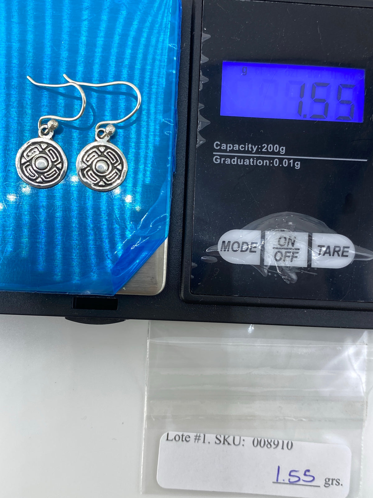 Aretes de Plata Repujado Prehispánico — Taxco 925 — foto 6