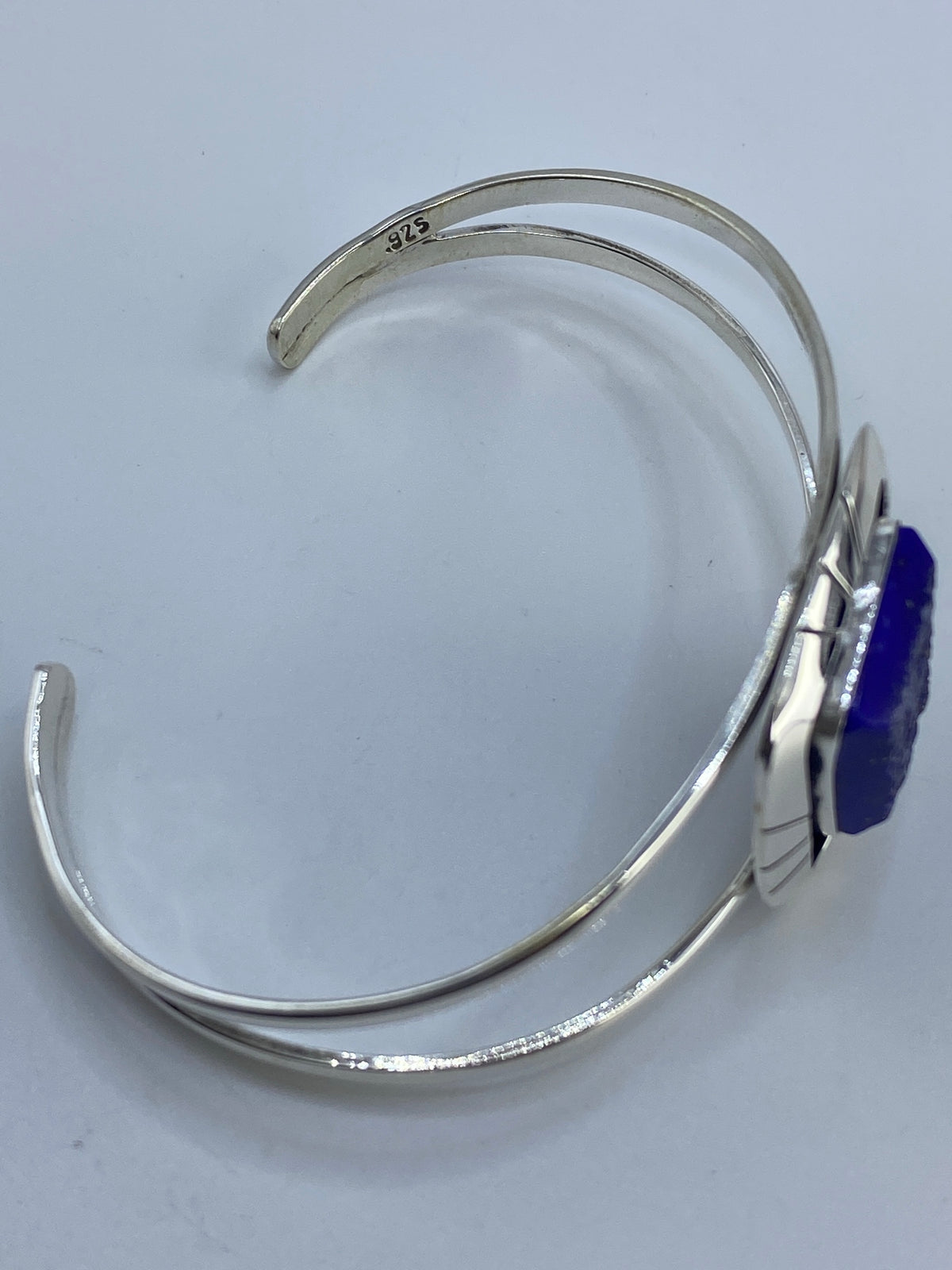 Brazalete Plata Lapislázuli Azul — Taxco 925 — foto 5
