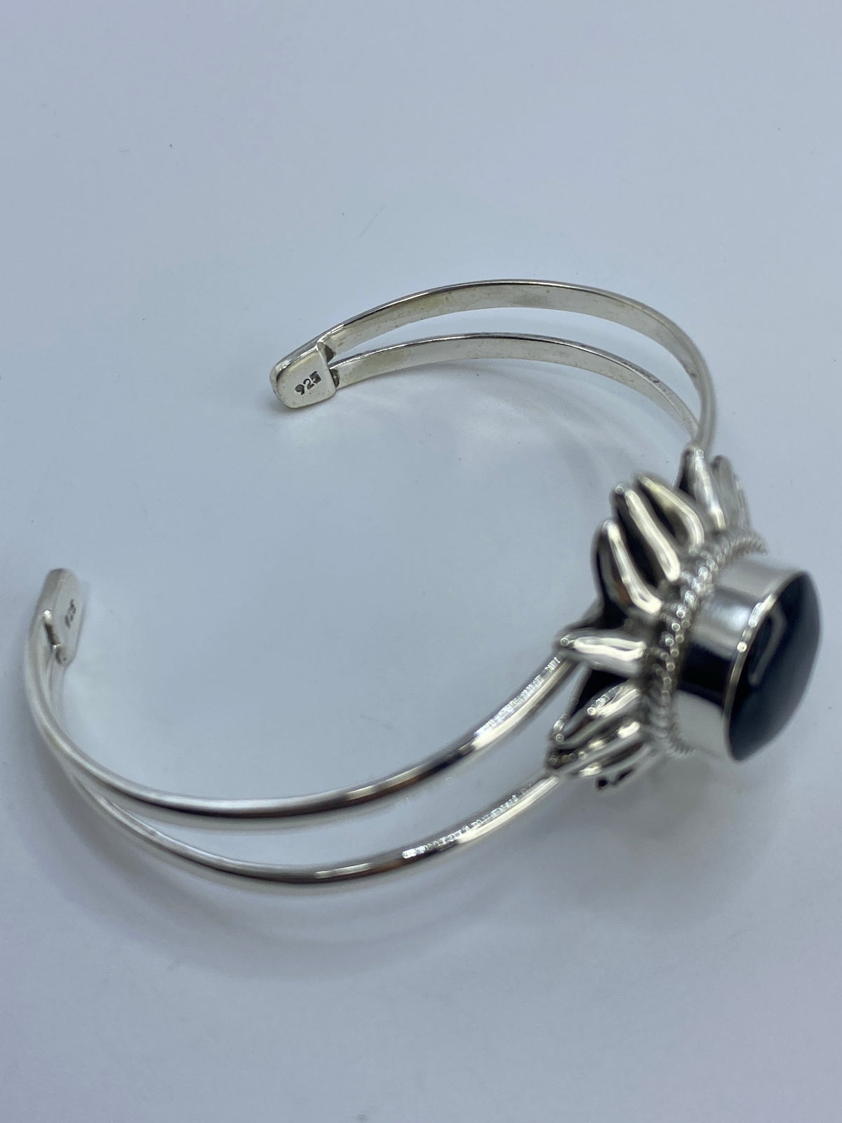 Brazalete de Plata 925 con Ónix Negro — Sol de Taxco — foto 5
