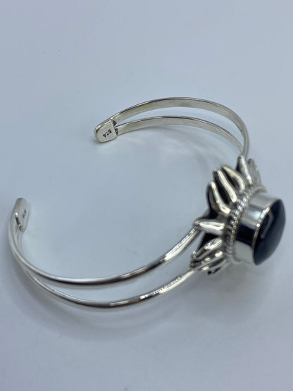 Brazalete de Plata 925 con Ónix Negro — Sol de Taxco — foto 5