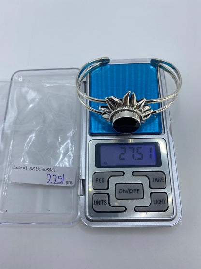 Brazalete de Plata 925 con Ónix Negro — Sol de Taxco — foto 7