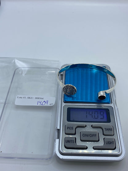 Brazalete de Plata con Circonia Roja — Taxco 925 — foto 7