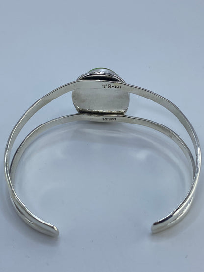 Brazalete de Plata 950 con Turquesa Verde Limón — Taxco — foto 5