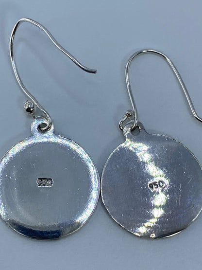 Aretes Plata Repujado Motivo Prehispánico — Taxco 925 — foto 5