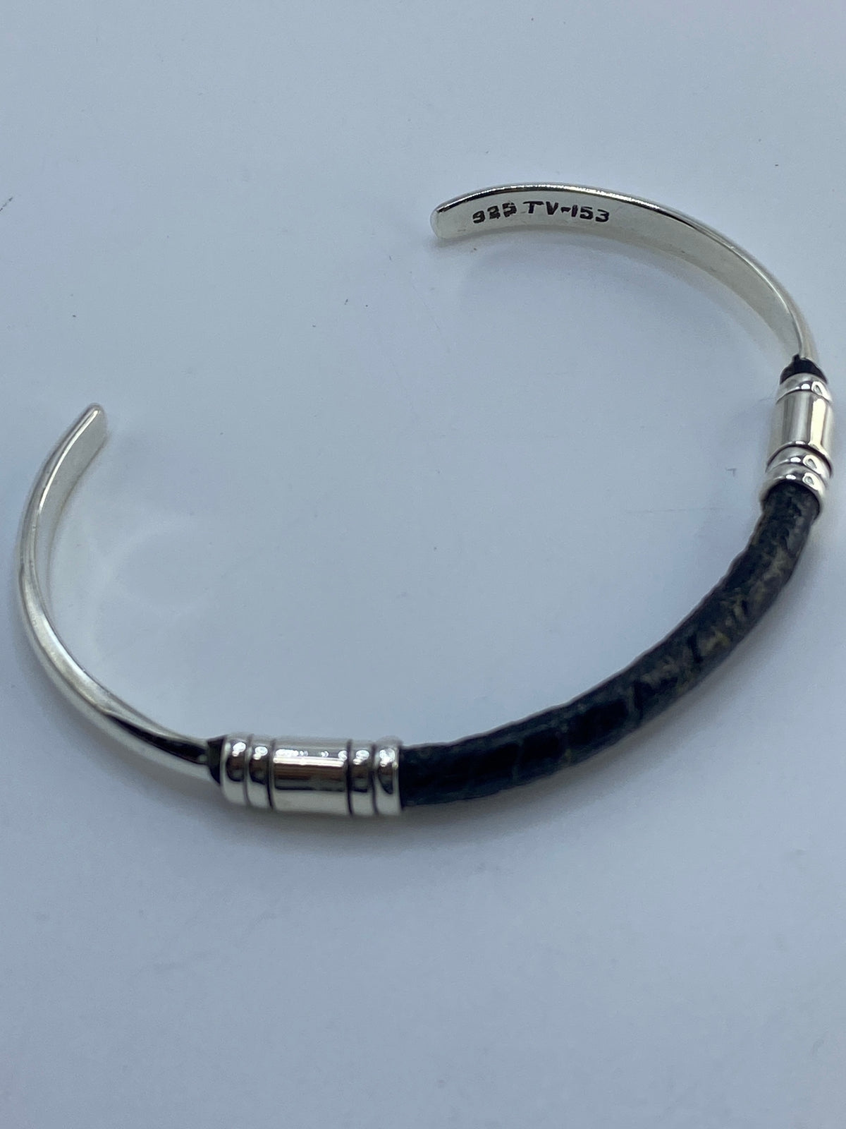 Brazalete de Plata Cartoneado Piel de Víbora — Taxco 925 — foto 5