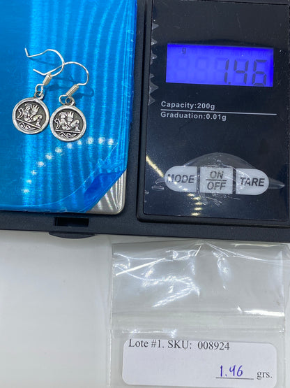 Aretes de Plata Repujado Prehispánico — Taxco 925 — foto 6