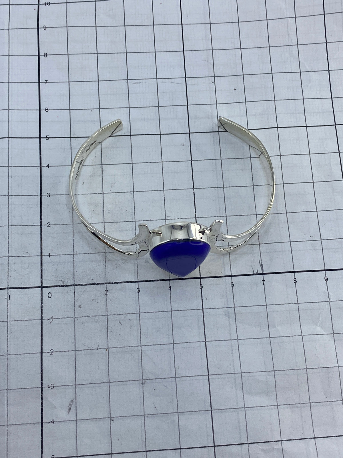 Brazalete Plata 925 con Lapislázuli Azul — Taxco — foto 4