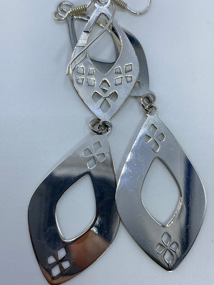 Aretes de Plata Repujados Geométricos — Taxco 925 — foto 5