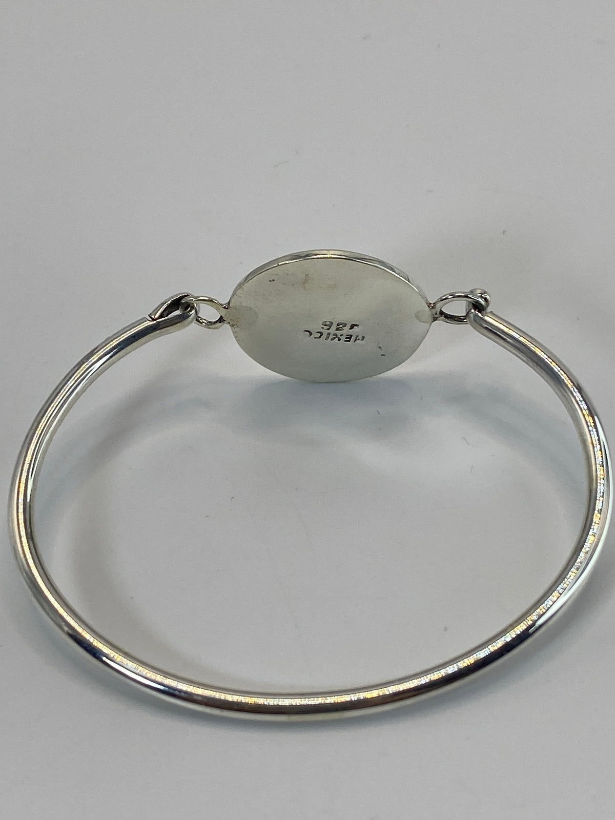 Brazalete Plata con Marcasita Verde — Esclava Taxco 925 — foto 5