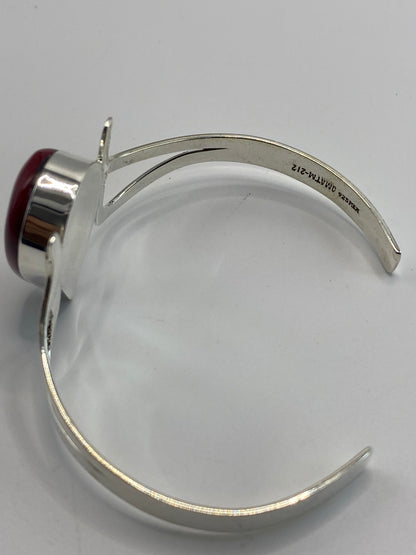 Brazalete Plata 925 con Coral Rojo — Taxco — foto 5