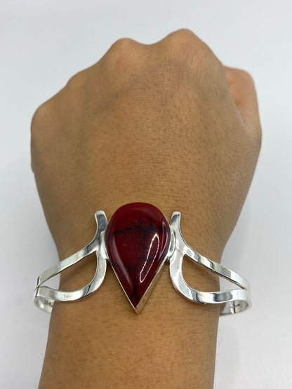 Brazalete Plata 925 con Coral Rojo — Taxco — foto 6