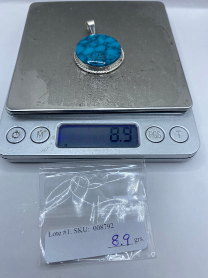 Dije de Plata Turquesa Azul — Taxco 950 — foto 6
