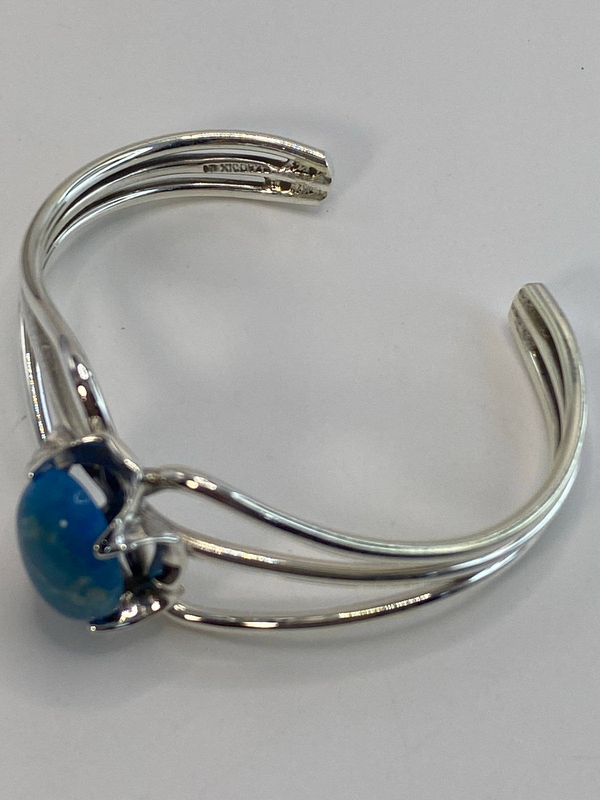 Brazalete Plata Turquesa Azul Cielo — Taxco 925 — foto 5