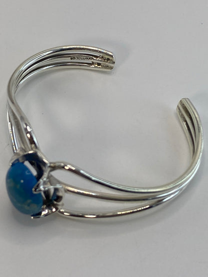 Brazalete Plata Turquesa Azul Cielo — Taxco 925 — foto 5