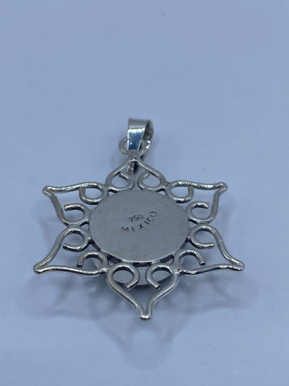 Dije Mandala de Plata 950 con Ónix Negro — Taxco — foto 5