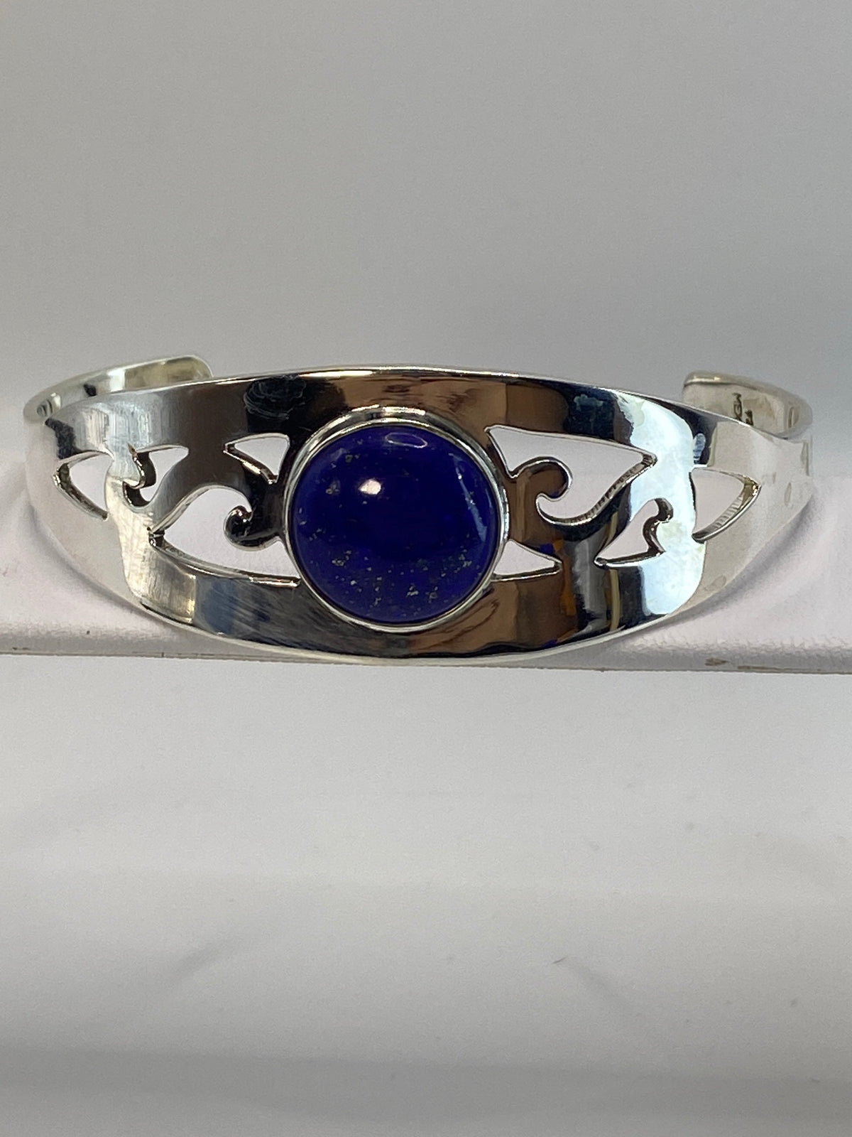 Brazalete Plata Rigido con Lapislazuli — Taxco 925 — foto 1