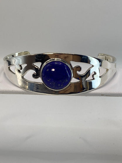 Brazalete Plata Rigido con Lapislazuli — Taxco 925 — foto 1