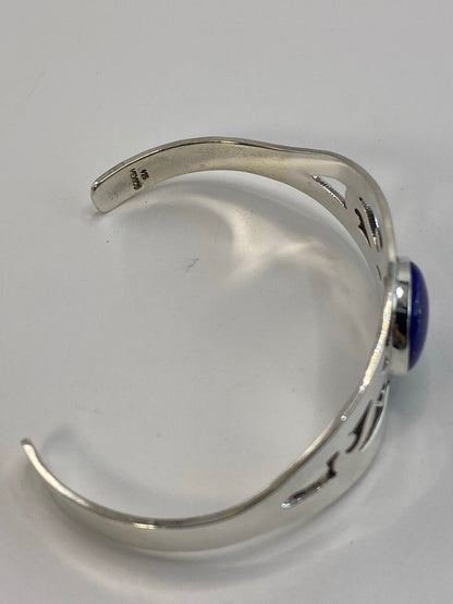 Brazalete Plata Rigido con Lapislazuli — Taxco 925 — foto 5