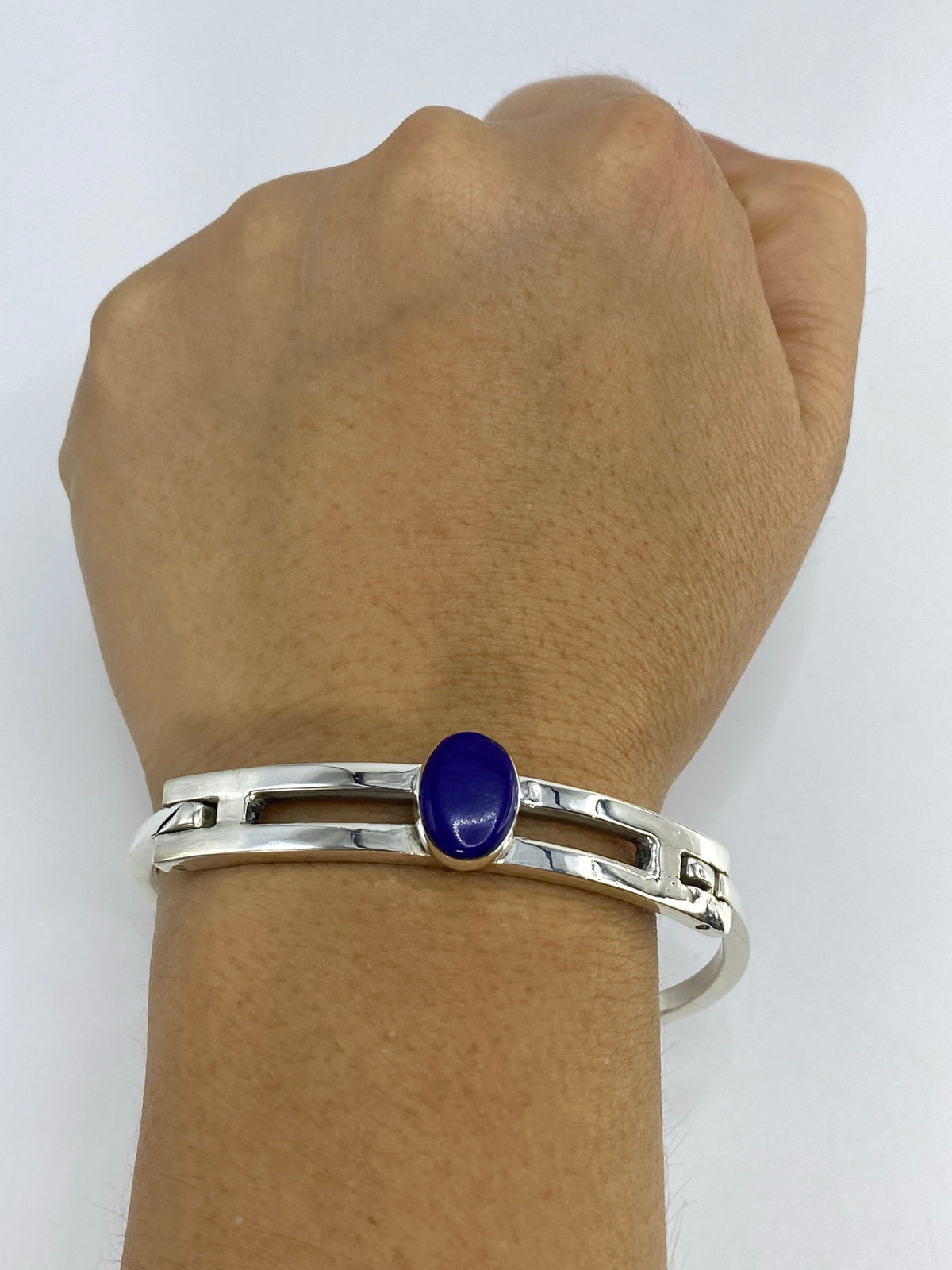 Brazalete de Plata con Lapislázuli — Taxco 925 — foto 6