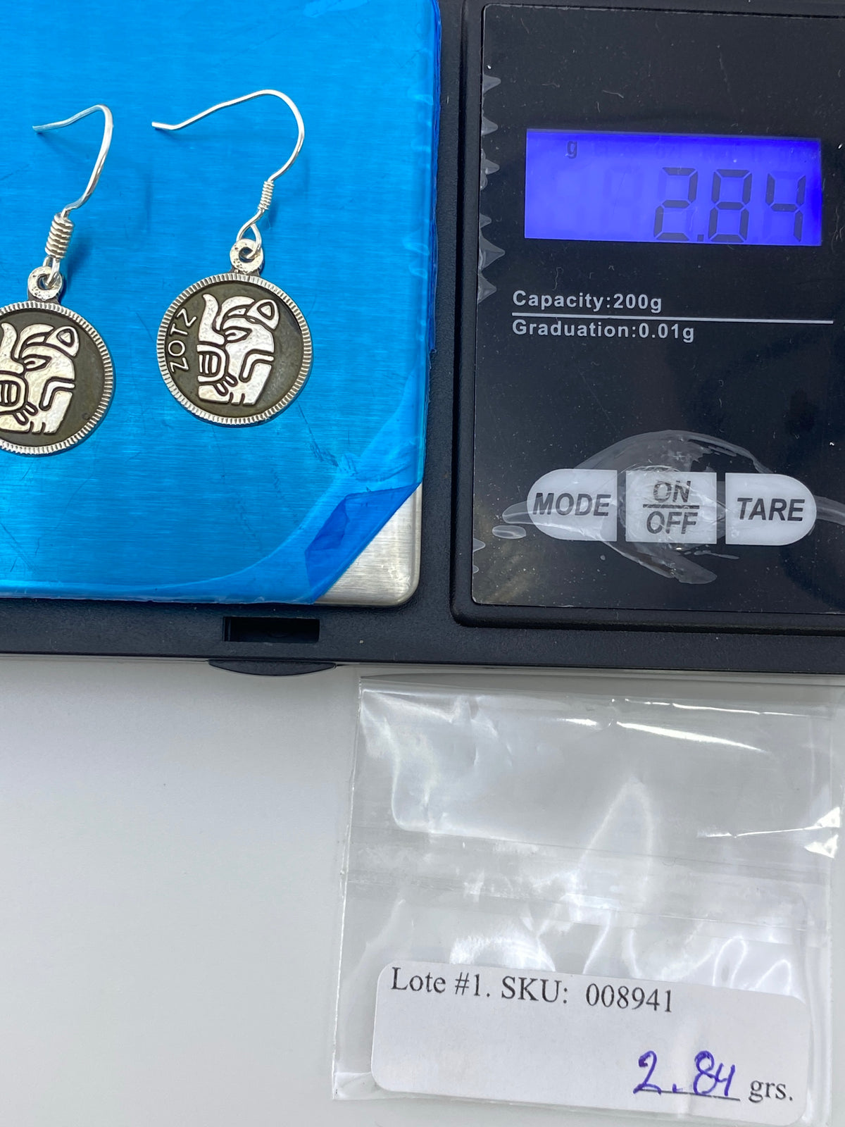 Aretes de Plata Repujado Prehispánico — Taxco 950 — foto 6