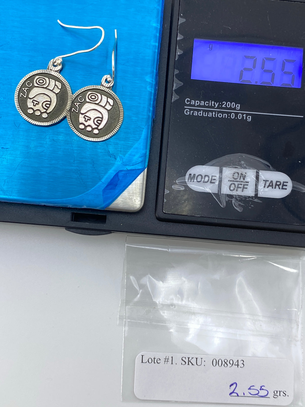 Aretes de Plata Repujado Prehispánico — Taxco 950 — foto 6