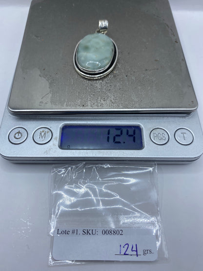 Dije de Plata con Turquesa Azul Cielo — Taxco 925 — foto 6