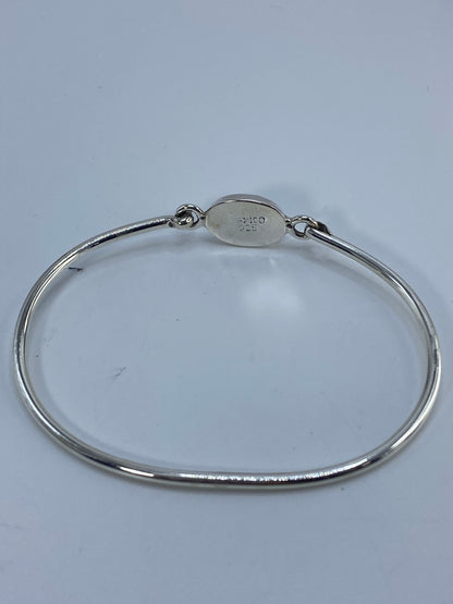 Brazalete Plata 925 con Turquesa Africana — Taxco — foto 5