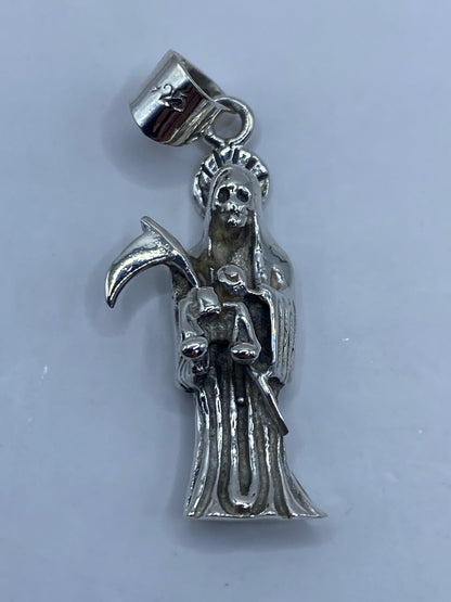 Dije Plata Santa Muerte Repujado — Taxco 925 — foto 5