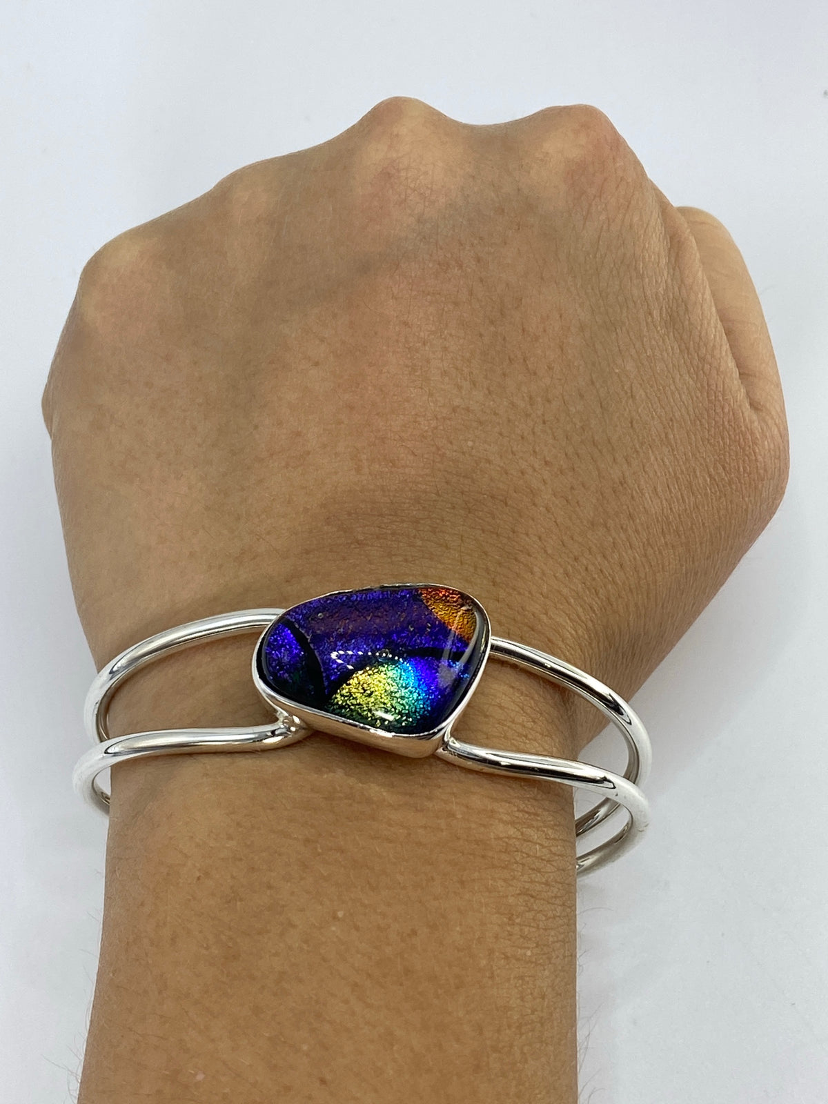 Brazalete de Plata 925 con Piedra Multicolor — Taxco — foto 6