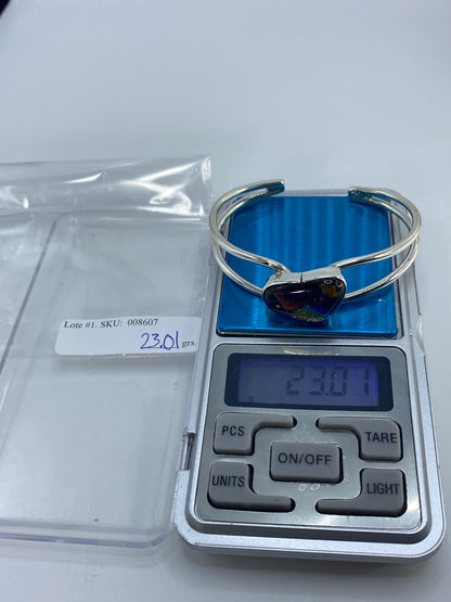 Brazalete de Plata 925 con Piedra Multicolor — Taxco — foto 7