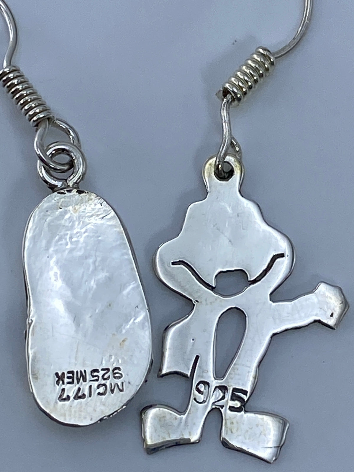 Aretes Plata Repujado Personaje Prehispánico — Taxco 950 — foto 5