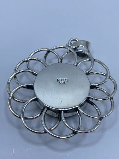 Dije de Plata con Ónix Negro — Floral Taxco 925 — foto 5