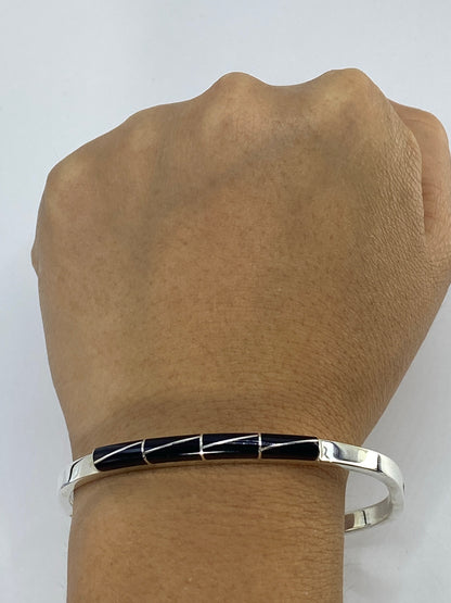 Brazalete de Plata 950 con Ónix — Taxco — foto 6