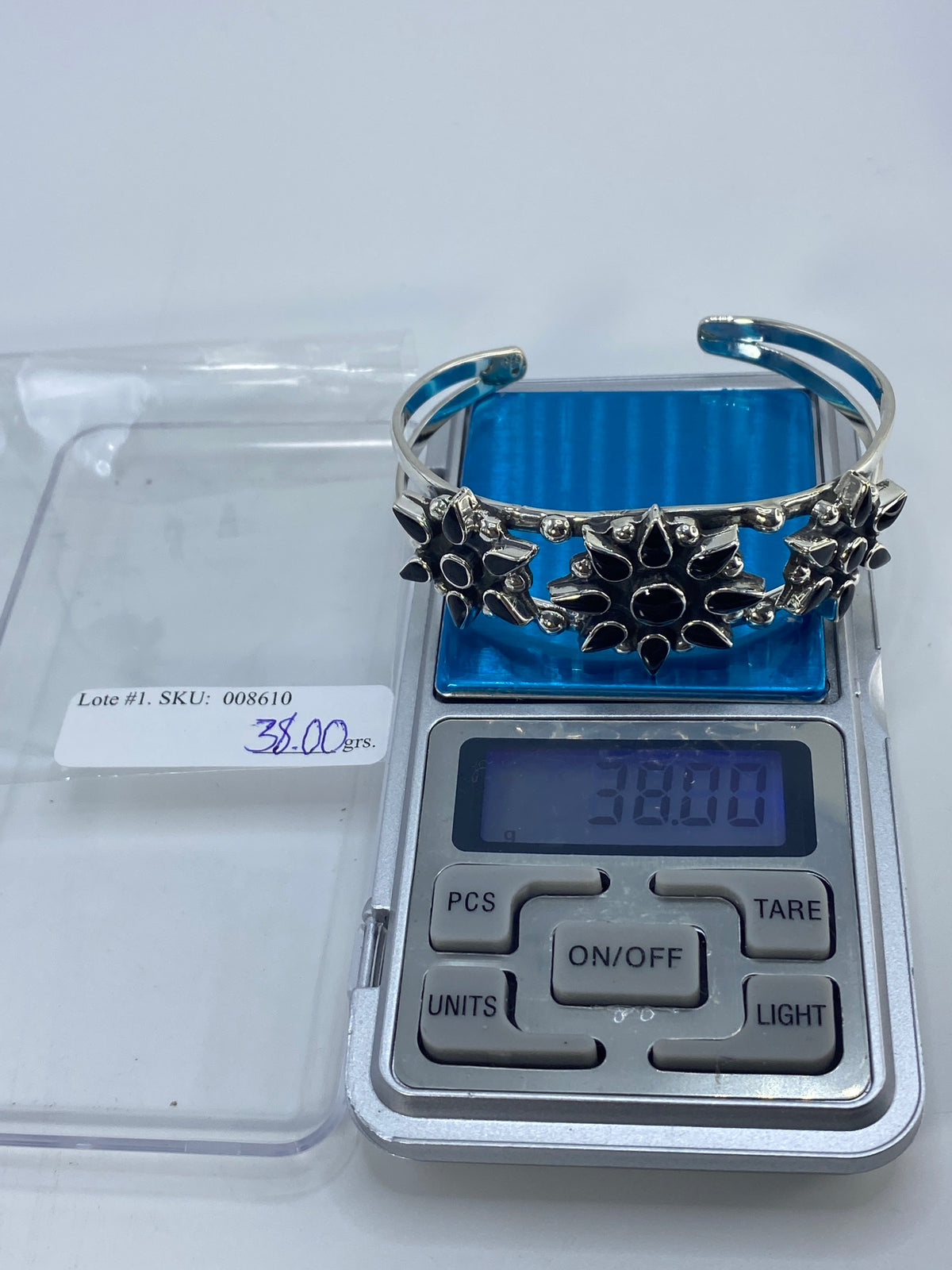 Brazalete Plata Onix Engastada — Taxco 925 — foto 7