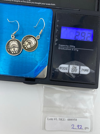 Aretes de Plata Repujado Prehispánico — Taxco 950 — foto 6