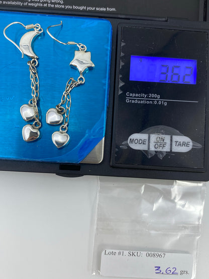 Aretes de Plata Calado Luna y Estrella — Taxco 925 — foto 6