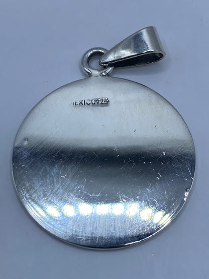 Dije Calendario Azteca de Plata con Piedra Rosa — Taxco 925 — foto 5