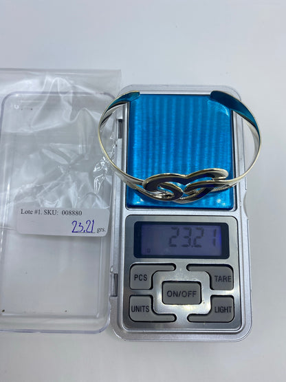 Brazalete de Plata Cartoneado Rígido — Taxco 925 — foto 7