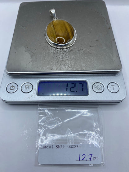 Dije de Plata con Ojo de Tigre — Taxco 925 — foto 6