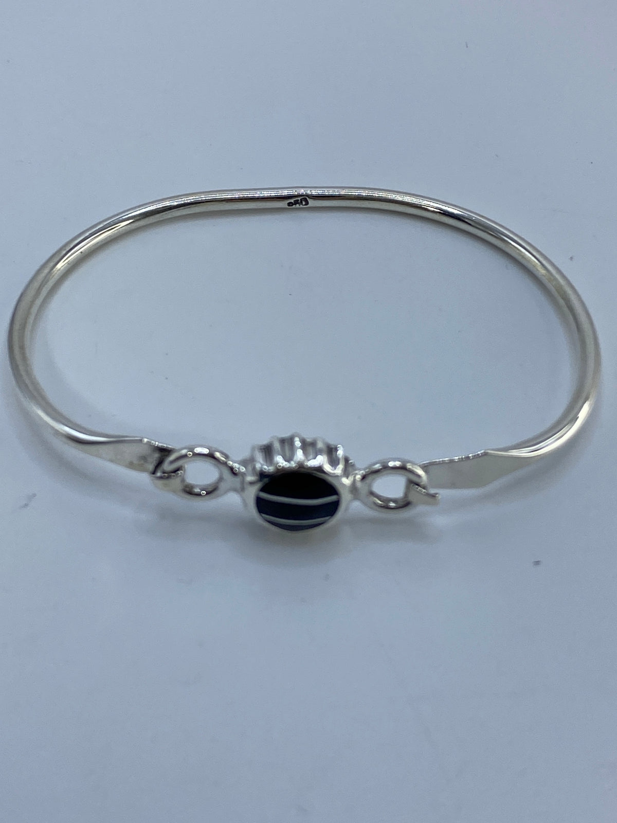 Brazalete de Plata 950 con Ónix Negro — Taxco — foto 5