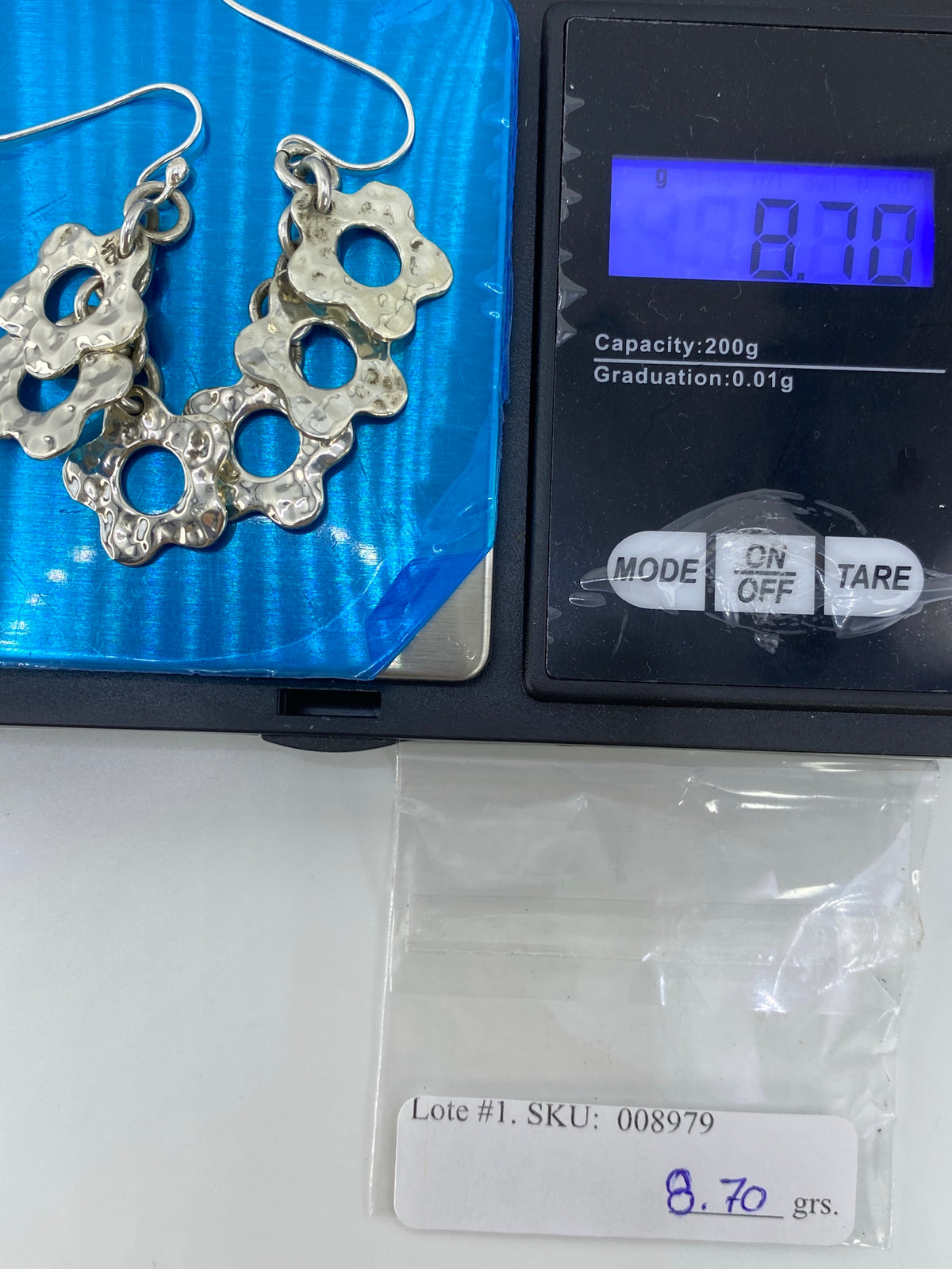 Aretes de Plata Calado Geométrico — Taxco 925 — foto 6