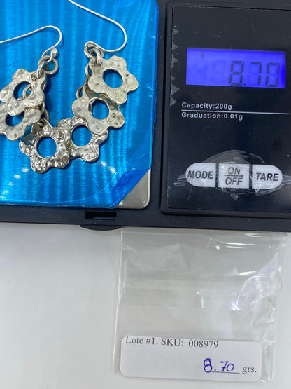 Aretes de Plata Calado Geométrico — Taxco 925 — foto 6