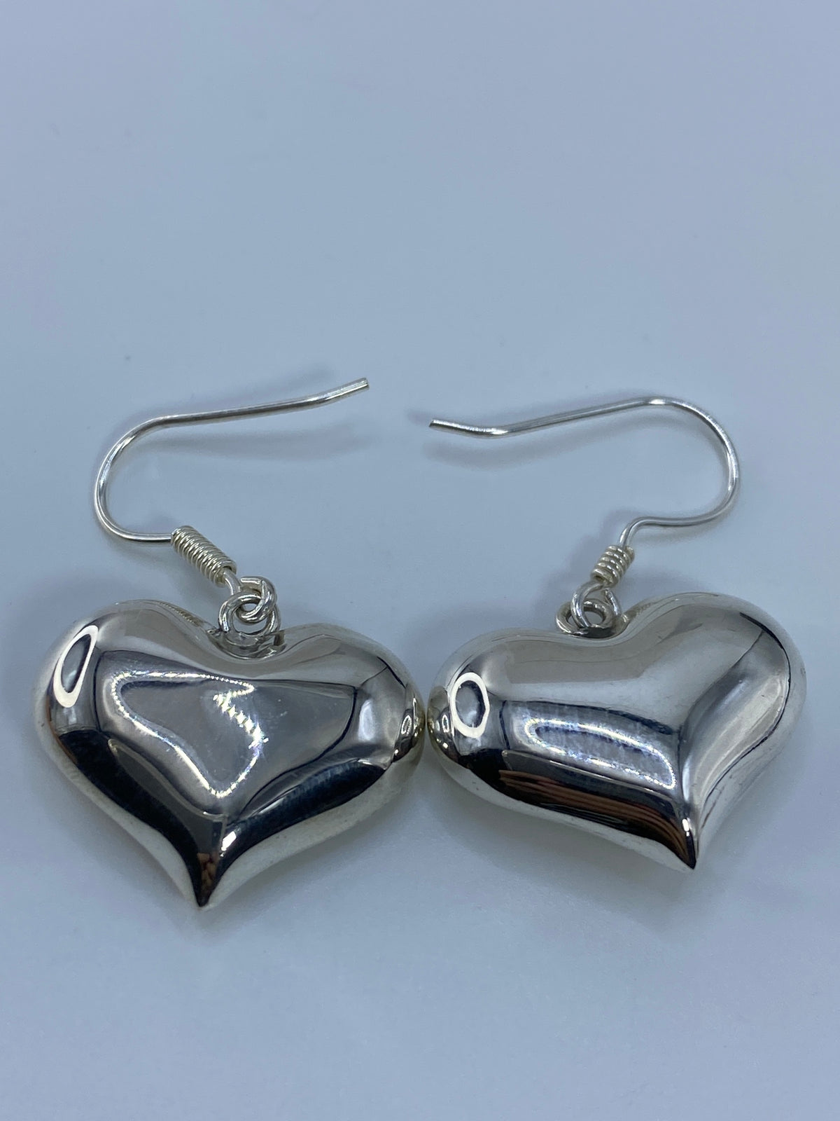 Aretes de Plata Corazón Cartoneado — Taxco 925 — foto 5