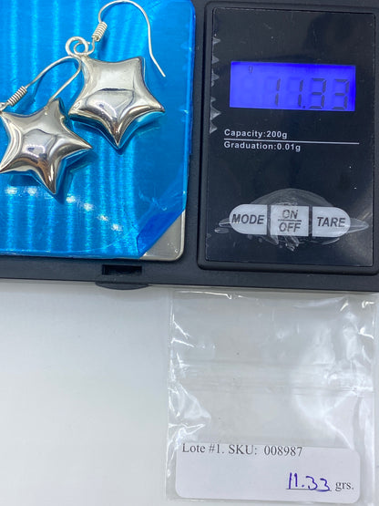 Aretes Estrella de Plata Cartoneado — Taxco 925 — foto 6