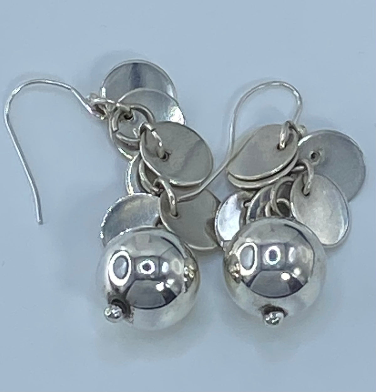 Aretes de Plata Cartoneado con Esferas — Taxco 925 — foto 5
