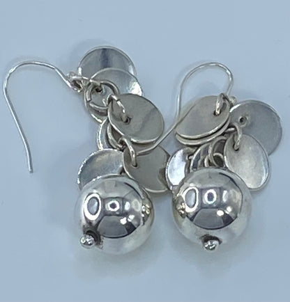 Aretes de Plata Cartoneado con Esferas — Taxco 925 — foto 5