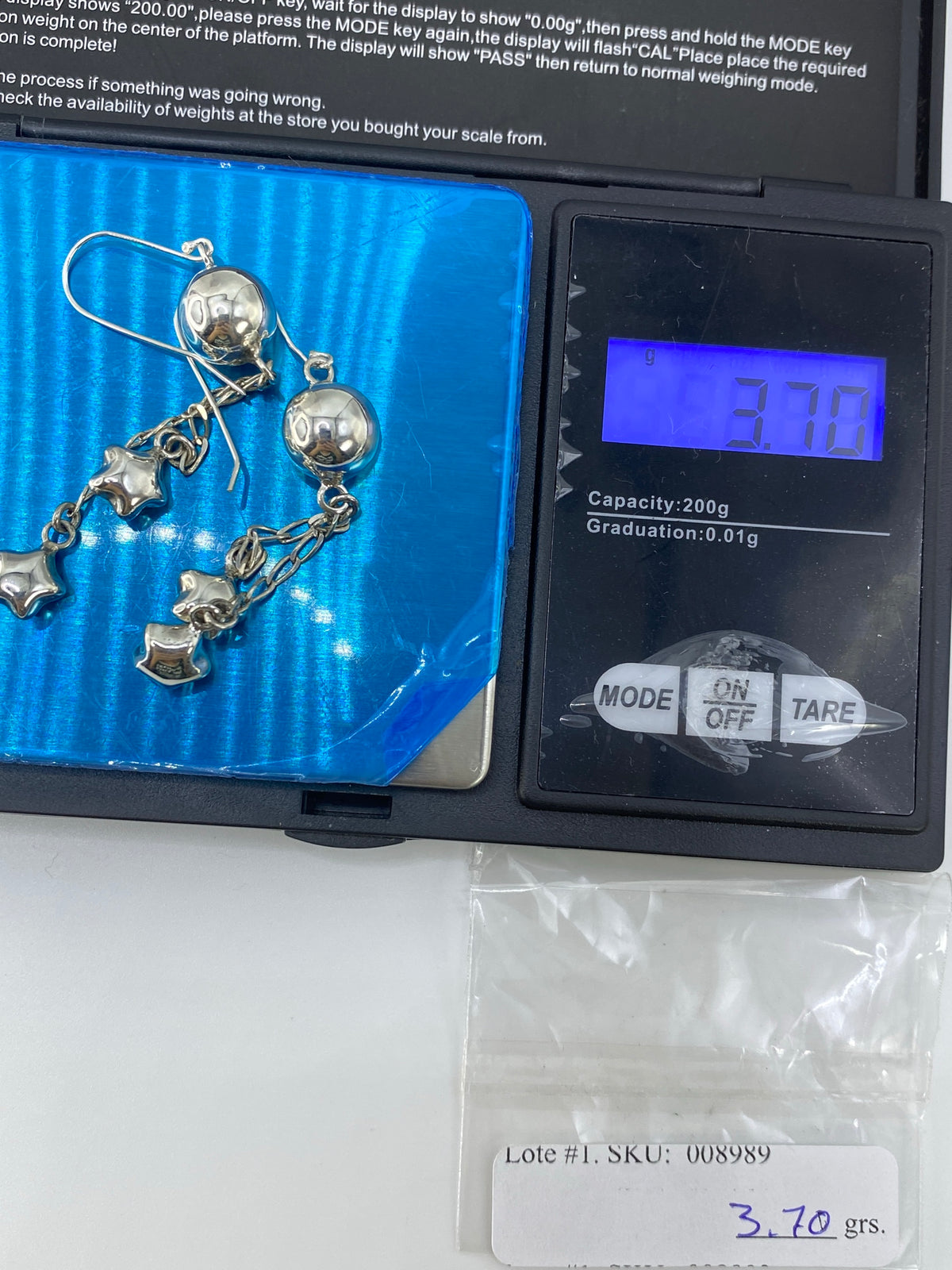 Aretes de Plata Cartoneado — Esferas Largas Taxco 925 — foto 6