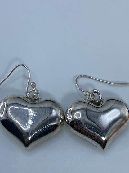 Aretes de Plata Corazón Cartoneado — Taxco 925 — foto 5